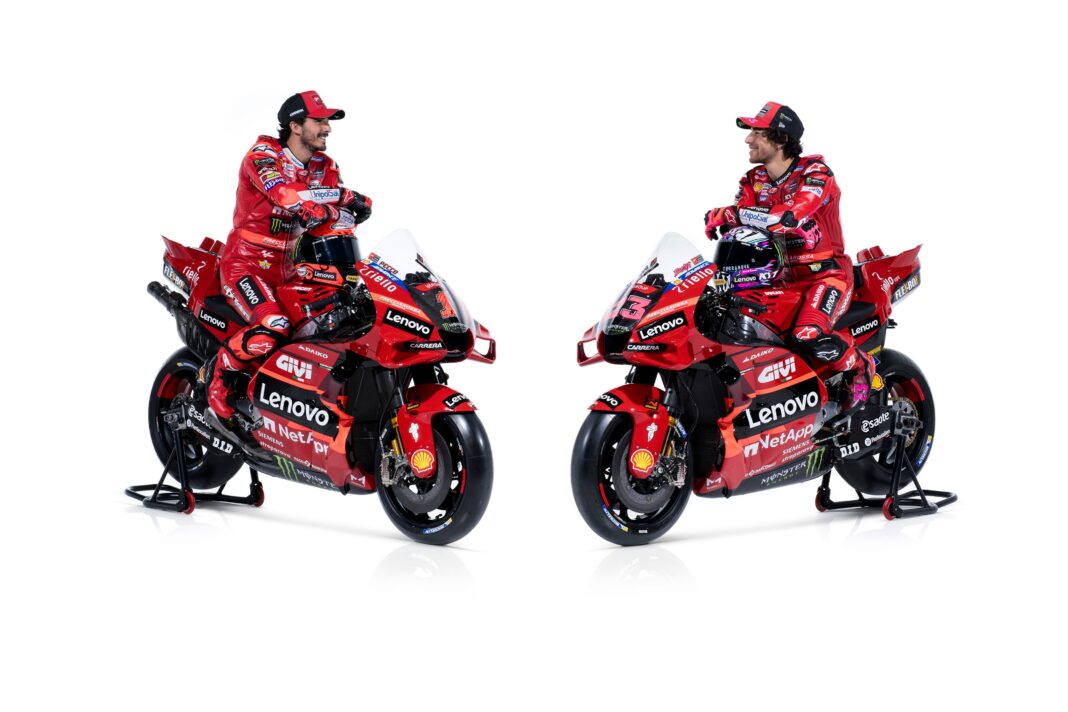 MotoGP, Ducati Desmosedici GP23, Enea Bastianini, Francesco Bagnaia, bemutató 2023