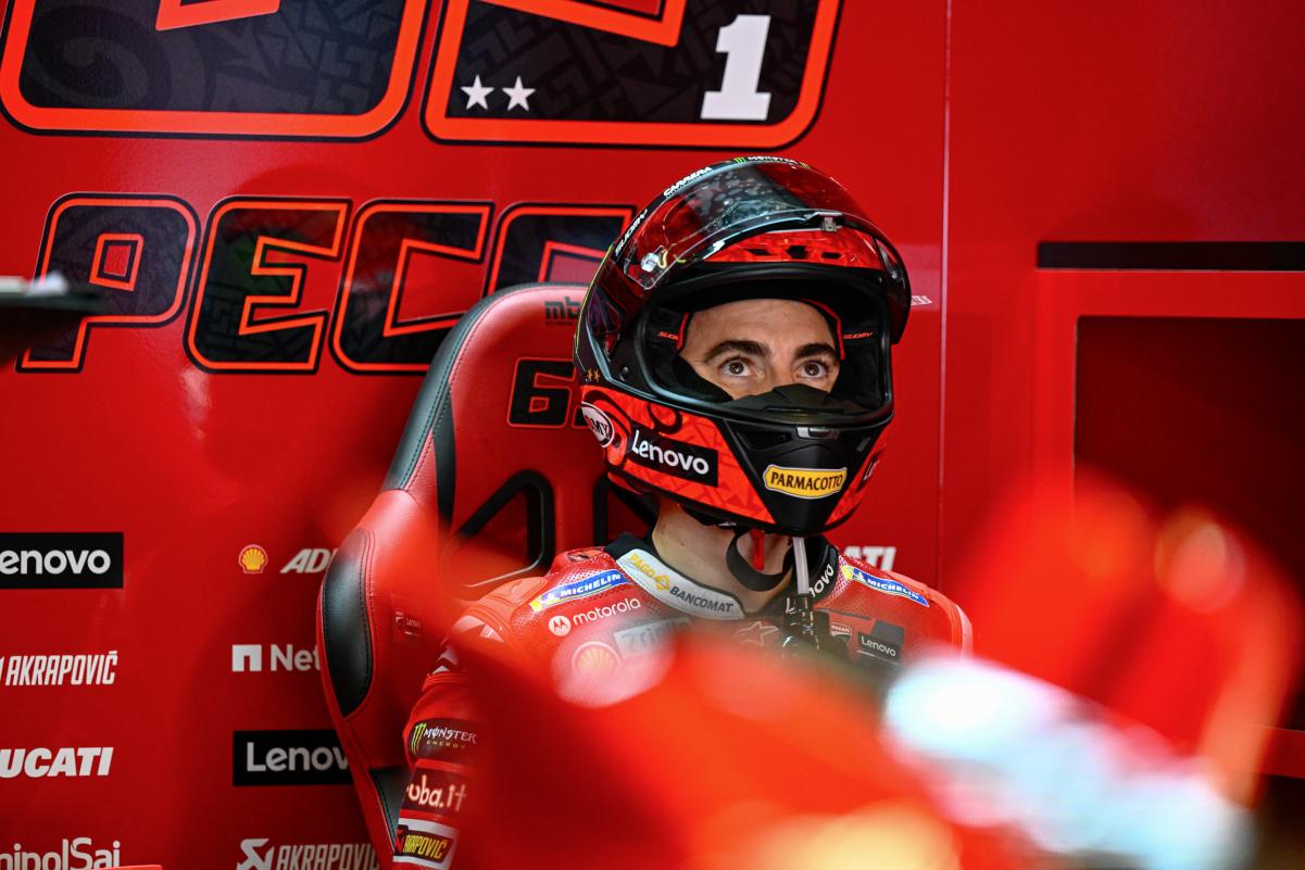 Bagnaia thanks this team for not hanging up his helmet earlier