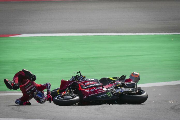 MotoGP, Enea Bastianini, Ducati, baleset, Portugál Nagydíj 2023, szombat