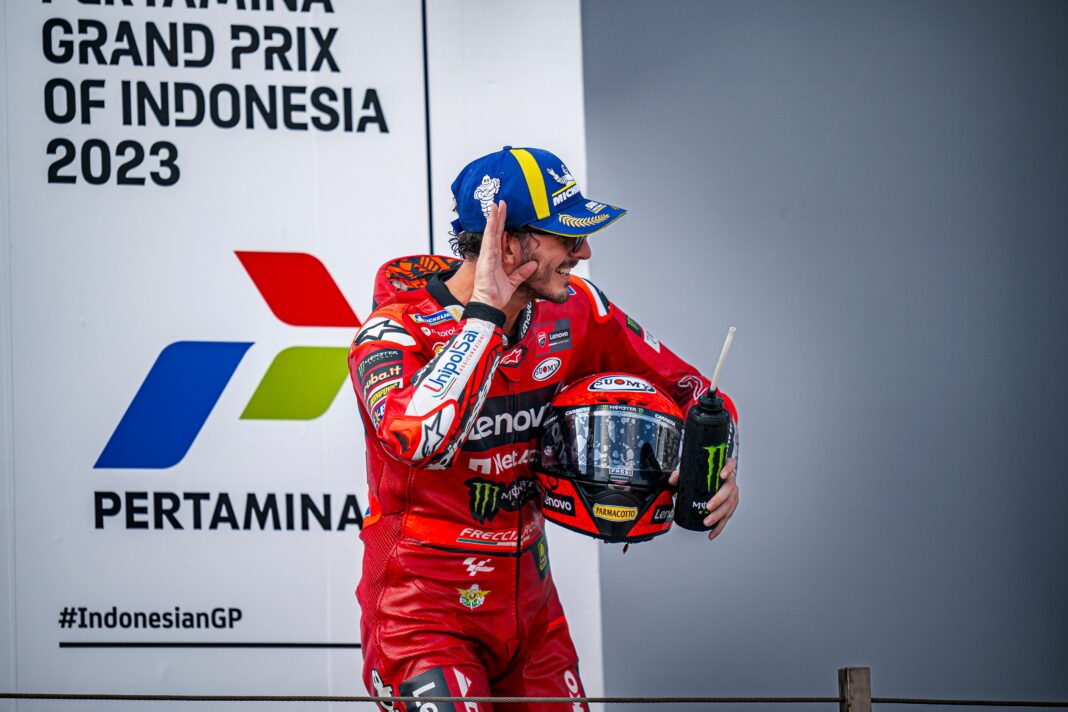 MotoGP, Francesco Bagnaia, dobogó, Indonéz Nagydíj 2023, futam