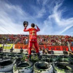 MotoGP, Francesco Bagnaia, ünneplés, Valenciai Nagydíj 2023, futam