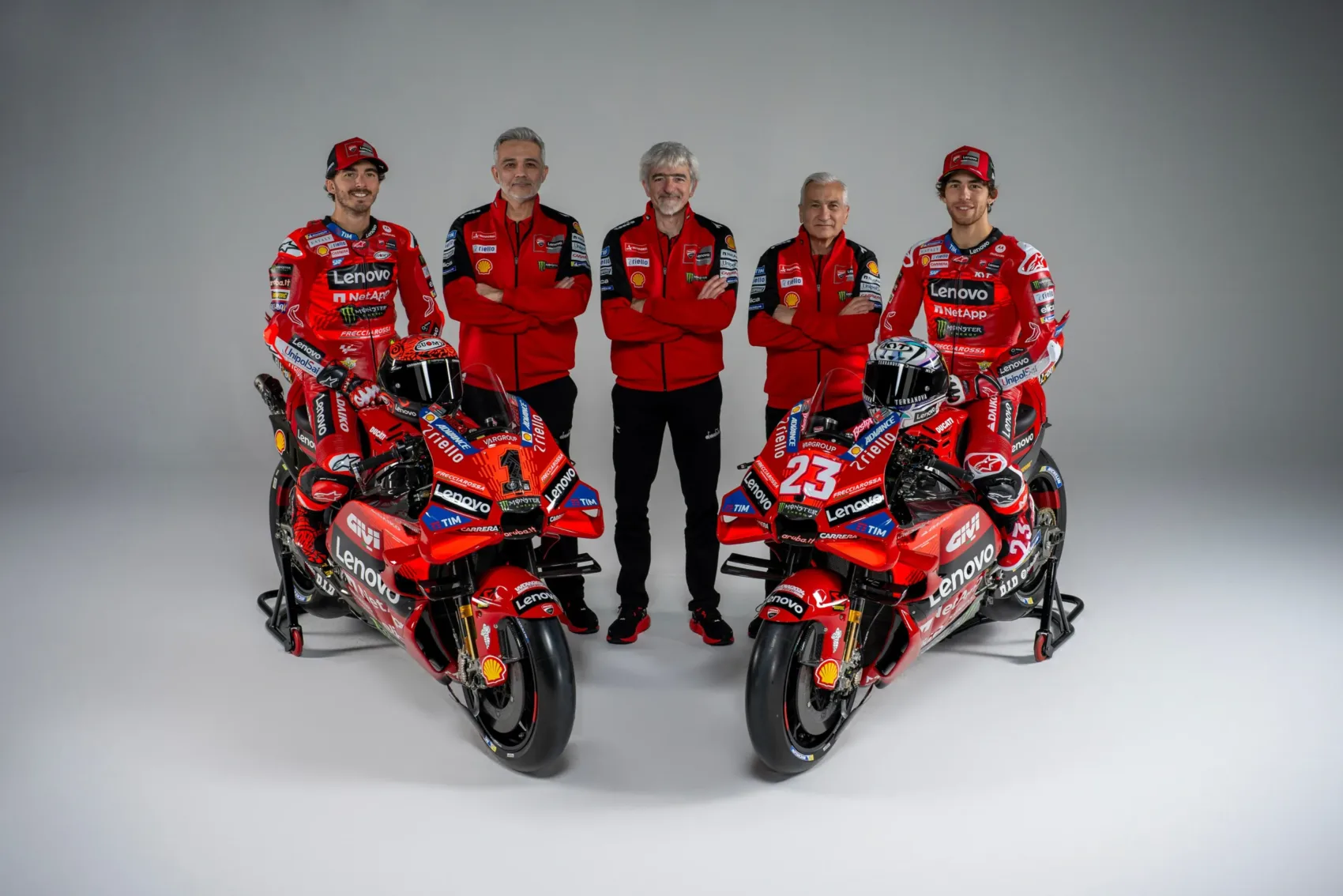 MotoGP, Francesco Bagnaia, Mauro Grassilli, Davide Tardozzi, Enea Bastianini, Ducati 2024