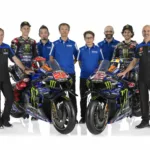 Lin Jarvis, Fabio Quartararo, Álex Rins, 2024, Yamaha bemutató