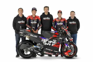 Massimo Rivola, Aleix Espargaró, Maverick Vinales, 2024, bemutatató, Aprilia