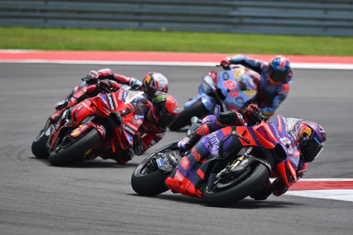 Marc Márquez, Francesco Bagnaia,, Jorge Martín, 2024, Amerikai Nagydíj, COTA, vasárnap, futam