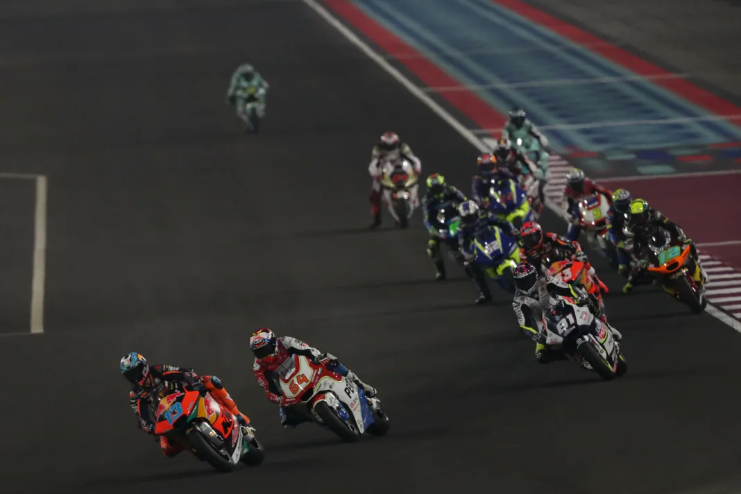 Moto2, Celestino Vietti, KTM Ajo, Bo Bendsneyder, Gas Up Team, Katari Nagydíj 2024, futam