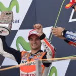 MotoGP, Dani Pedrosa, Jorge Lorenzo, Aragóniai Nagydíj 2015, futam, dobogó