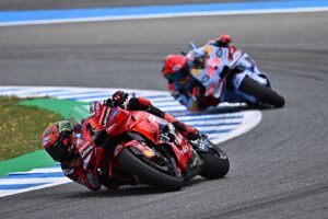 Franceso Bagnaia, Marc Márquez, 2024, Spanyol Nagydíj, Jerez, futam, Ducati