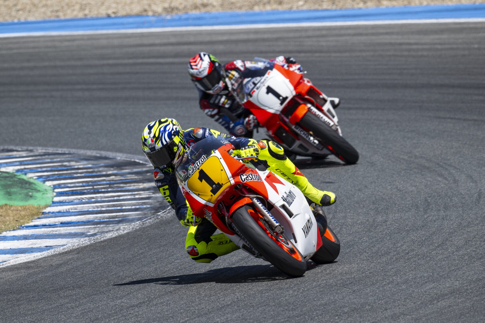 Valentino Rossi, Jonathan Rea, Yamaha YZR500, Jerez 2024