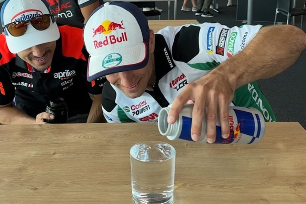 Water Cup challenge, Franco Morbidelli, Johann Zarco and Maverick Viñales, 2024