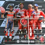 Danilo Petrucci, Marc Márquez, Andrea Dovisiozo, 2019, Mugelllo