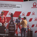 MotoGP, Jorge Martín, Enea Bastianini, Marc Márquez, dobogó, Emilia-romagnai Nagydíj 2024, vasárnap