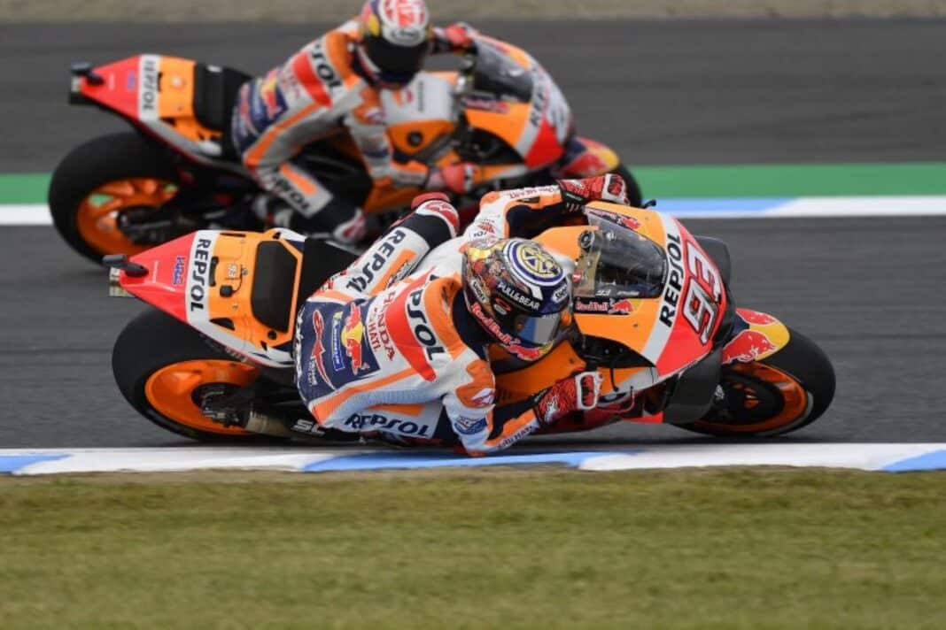 Marc Márquez, Dani Pedrosa, 2018, Honda, Japán Nagydíj