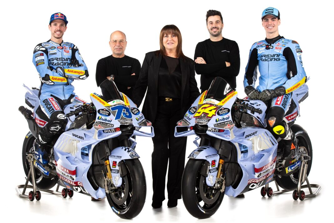 Álex Márquez, Fermín Aldeguer, Nadia Padovani, Gresini bemutató, 2025, Frankie Carchedi, Donatello Giovanotti