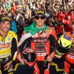 dobogó, Phillip Island, Nicolò Bulega, Andrea Iannone, Álvaro Bautista, 2025, második futam