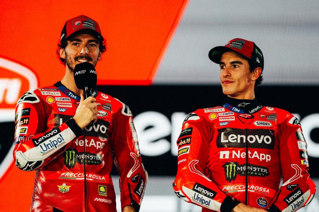 Francesco Bagnaia, Marc Márquez, 2025, Bangkok, bemutató