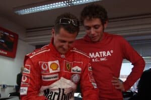 Valentino Rossi, Michael Schumacher, 2004, Ferrari