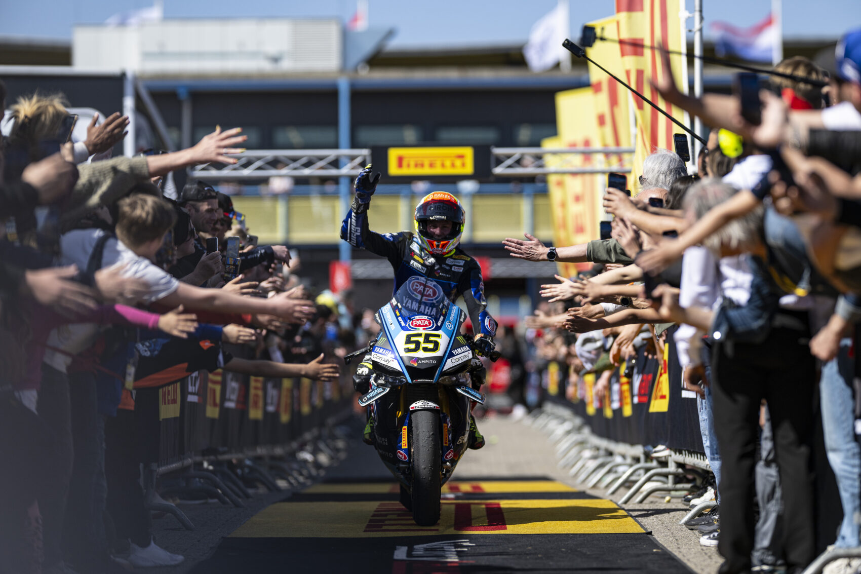 Superbike-vb, Andrea Locatelli, Yamaha, Assen 2025, szombat