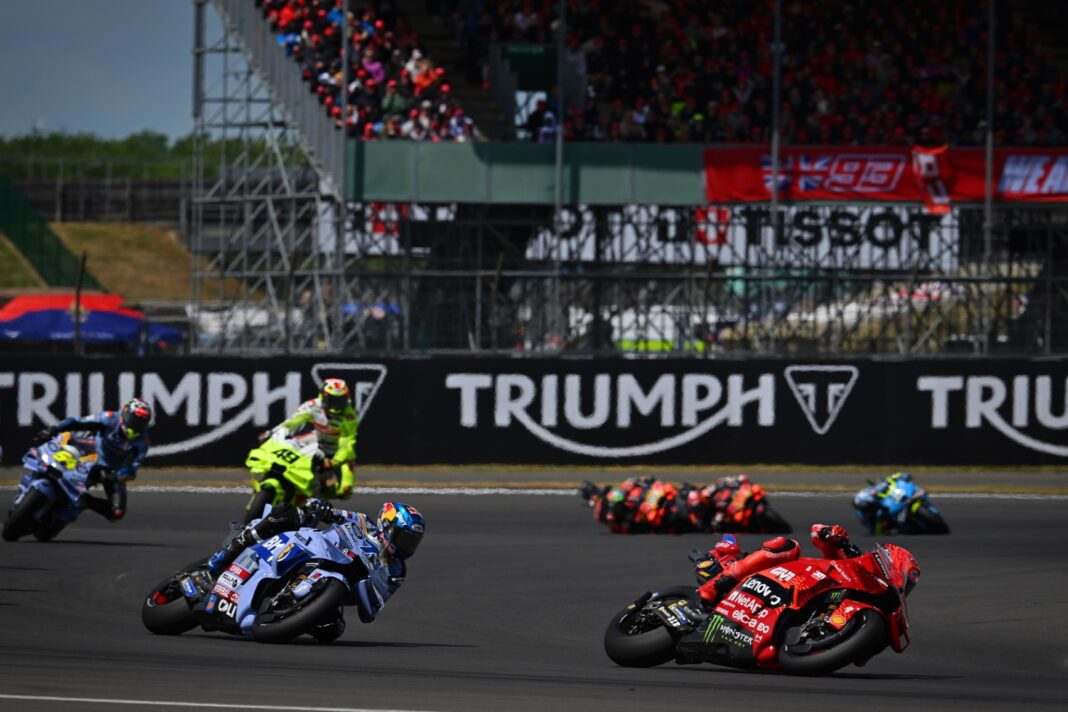 MotoGP, Marc Márquez, Ducati, Álex Márquez, Gresini, Fabio Di Giannantonio, VR46, Fermín Aldeguer, Gresini, Brit Nagydíj 2025, vasárnap