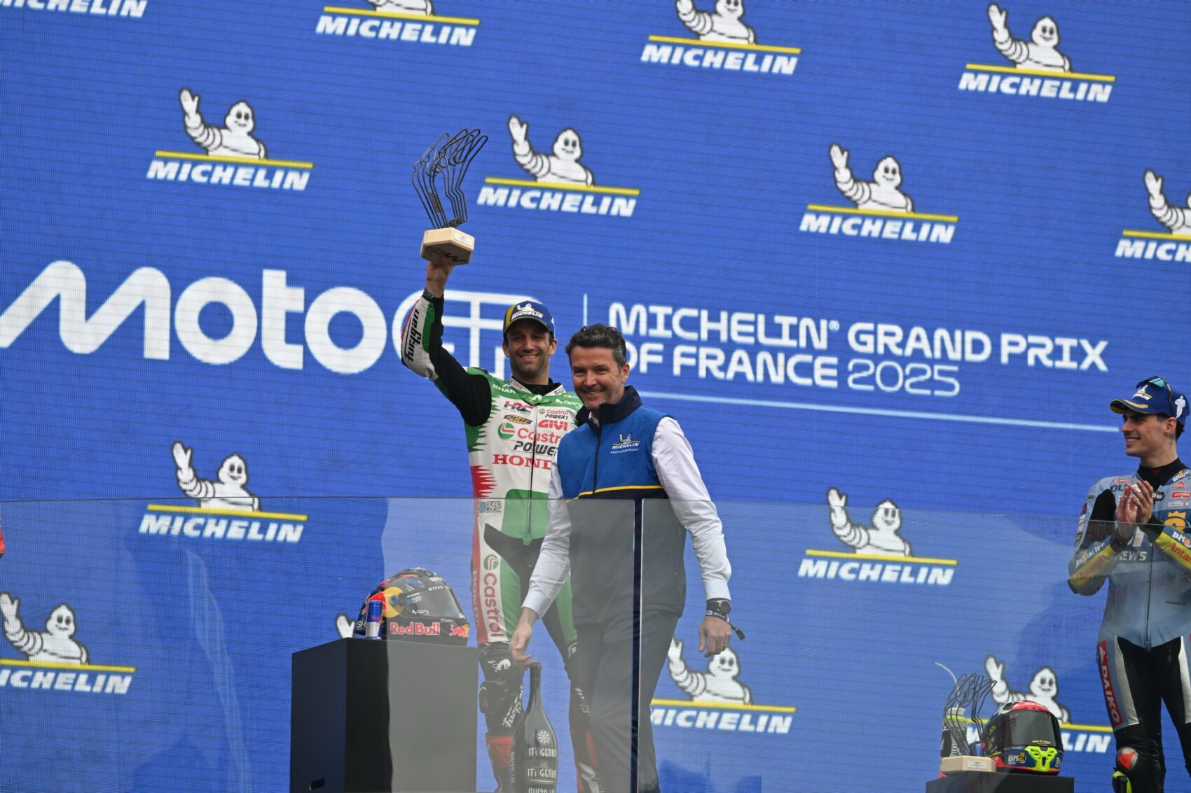 MotoGP, Johann Zarco, Fermín Aldeguer, dobogó, Francia Nagydíj 2025, vasárnap