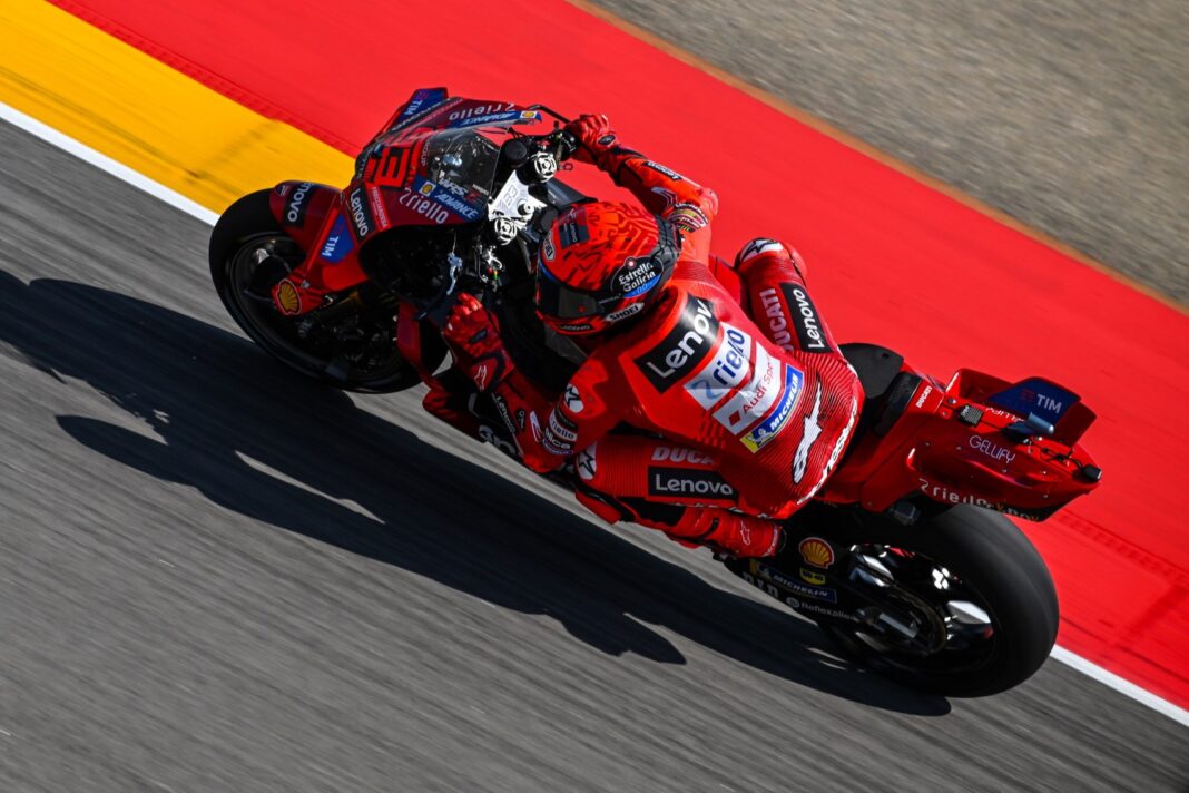 MotoGP, Marc Márquez, Ducati, Aragóniai Nagydíj 2025, péntek