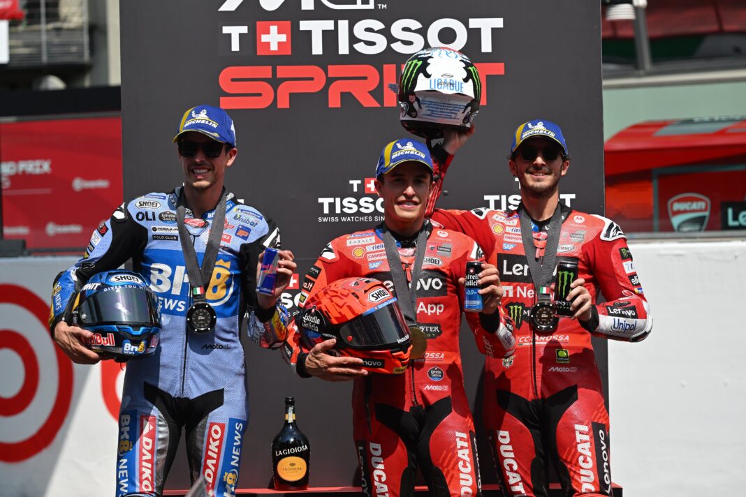 MotoGP, Álex Márquez, Marc Márquez, Francesco Bagnaia, Olasz Nagydíj 2025, szombat