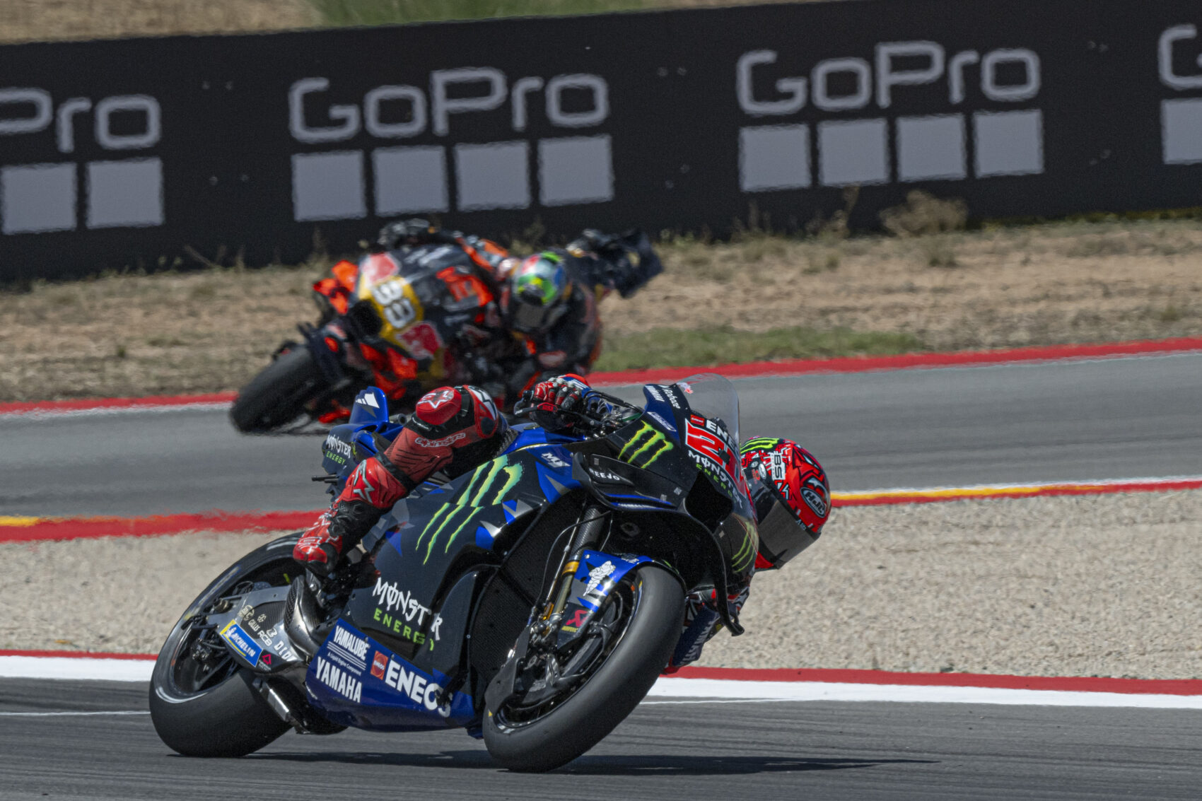 MotoGP, Fabio Quartararo, Yamaha, Brad Binder, KTM, Aragóniai Nagydíj 2025, szombat