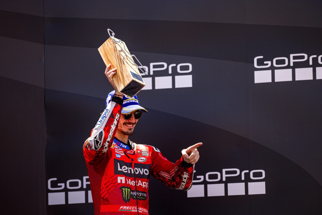 MotoGP, Francesco Bagnaia, dobogó, Aragóniai Nagydíj 2025, vasárnap