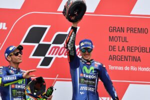 Valentino Rossi, Maverick Viñales, dobogó, Argentin Nagydíj 2017, vasárnap