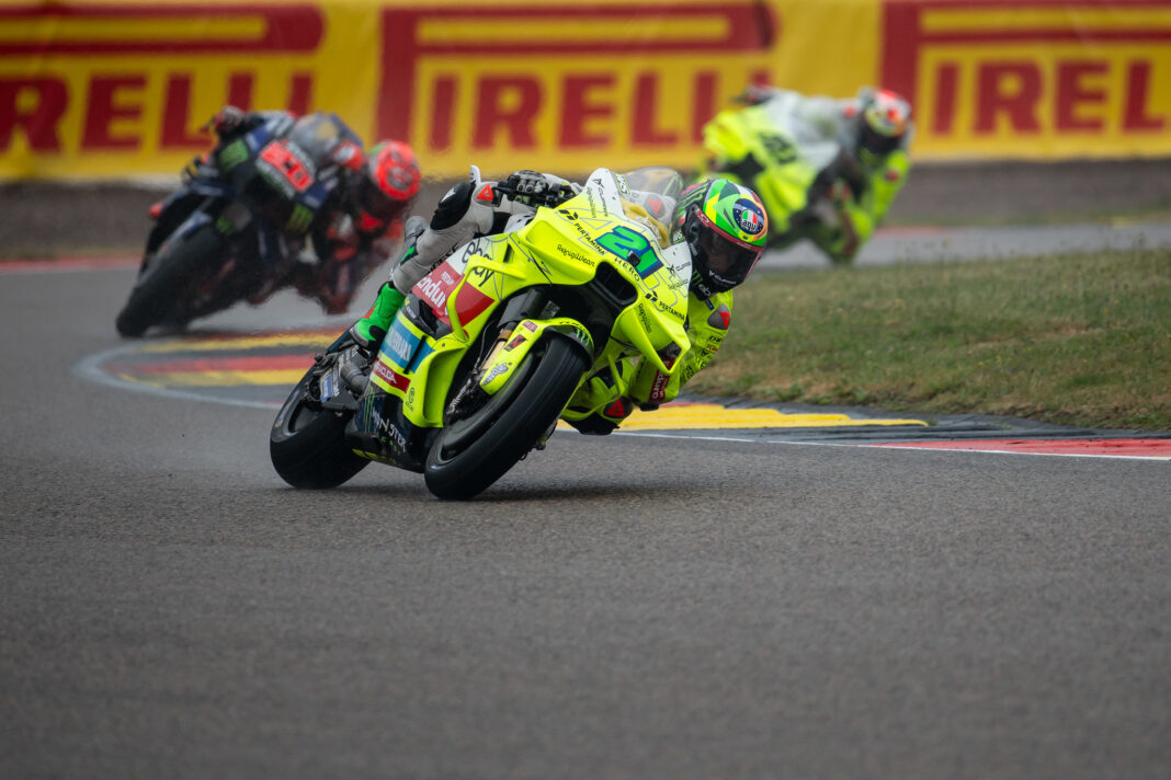 MotoGP, Franco Morbidelli, VR46, Fabio Quartararo, Yamaha, Fabio Di Giannantonio, VR46, Német Nagydíj 2025, szombat