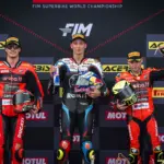 Superbike-vb, Nicolò Bulega, Toprak Razgatlıoğlu, Álvaro Bautista, dobogó, Balaton Park Circuit 2025, szombat