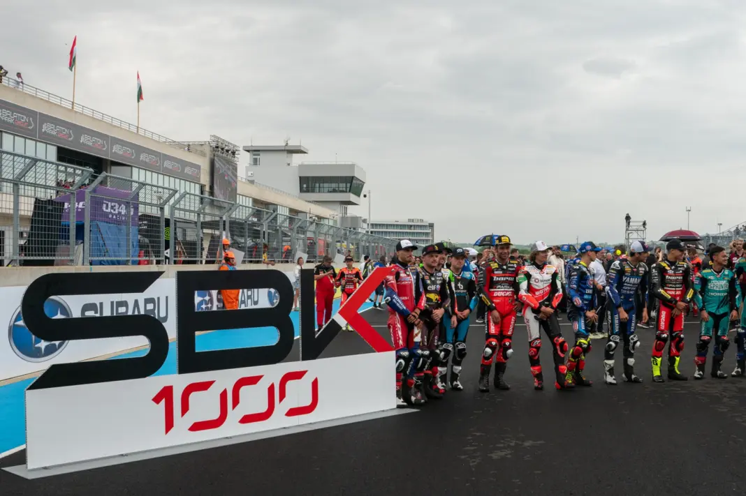 Superbike-vb, 2025, Balaton Park, csoportkép,