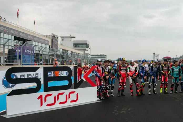 Superbike-vb, 2025, Balaton Park, csoportkép,