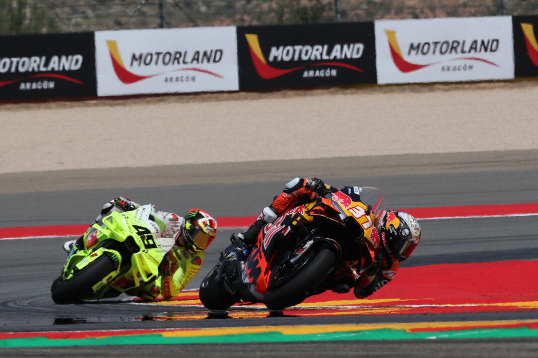 MotoGP, Pedro Acosta, KTM, Fabio Di Giannantonio, VR46, Aragóniai Nagydíj 2025, szombat