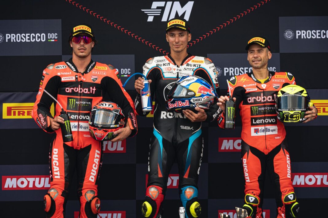 Toprak Razgatlioglu, Nicolo Bulega, Álvaro Bautista, Donington, 2025, vasárnap