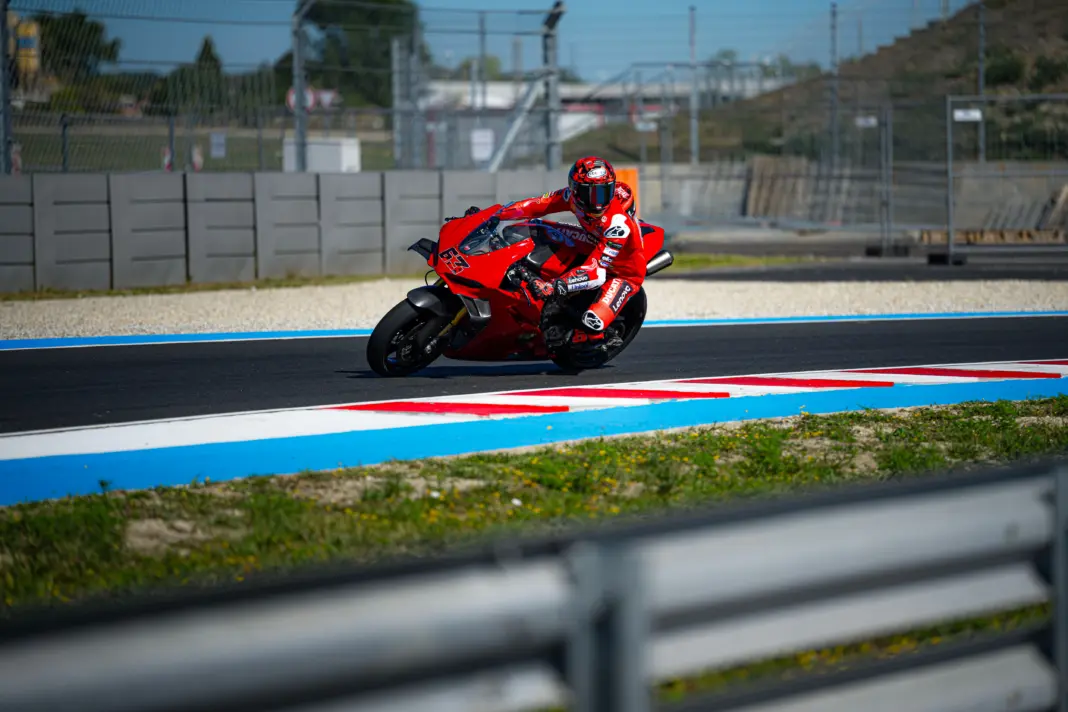 MotoGP, Francesco Bagnaia, Ducati Panigale V4S, Balaton Park Circuit 2025, teszt