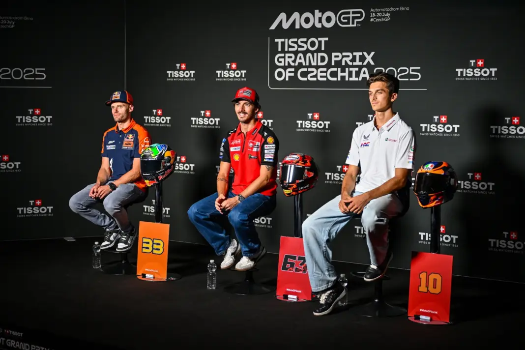 Cseh Nagydíj, 2025, Francesco Bagnaia, Brad Binder, Luca marini