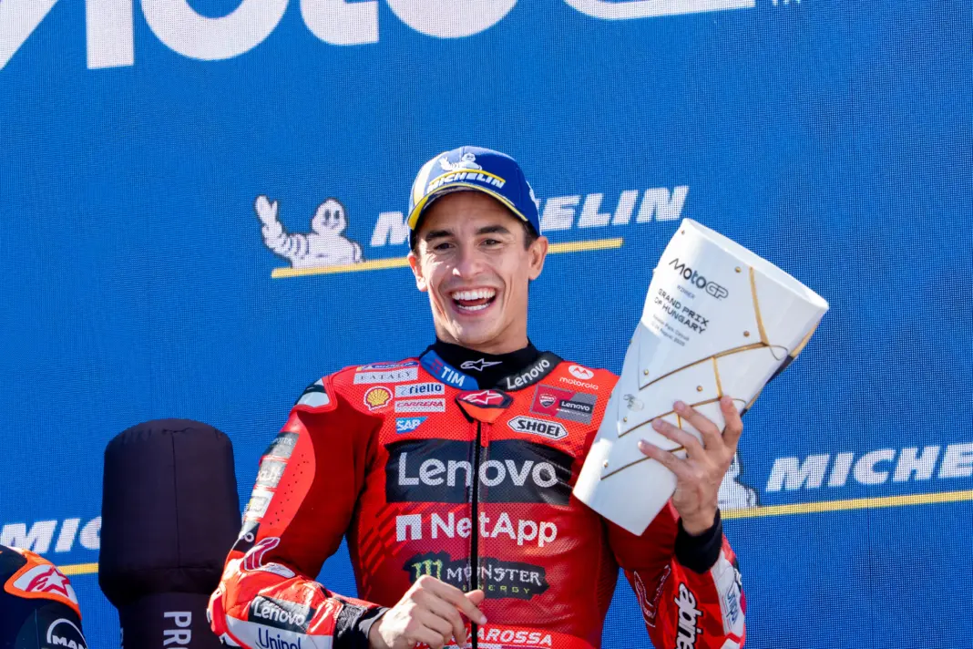 MotoGP, Marc Márquez, dobogó, Magyar Nagydíj 2025, vasárnap