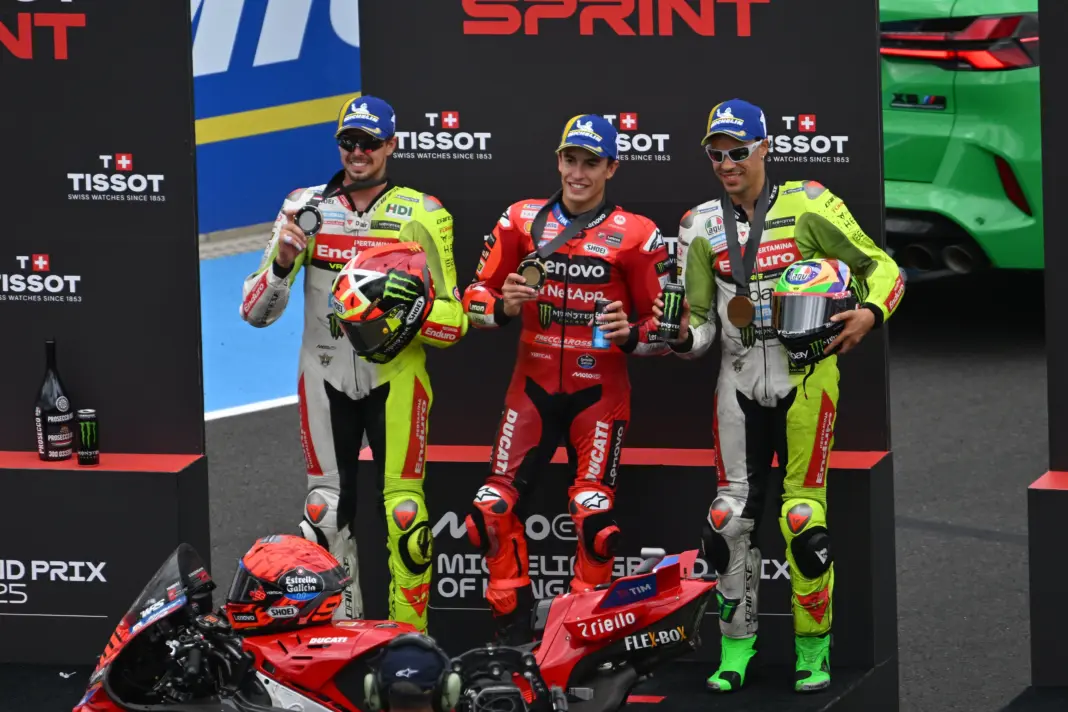 MotoGP, Fabio Di Giannantonio, Marc Márquez, Franco Morbidelli, Magyar Nagydíj 2025, sprint