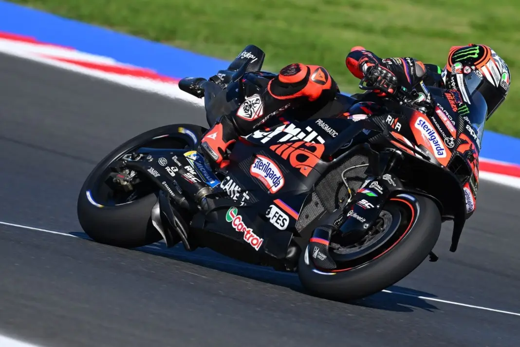 Marco Bezzecchi, Aprilia, Misano, teszt, 2025, hétfő
