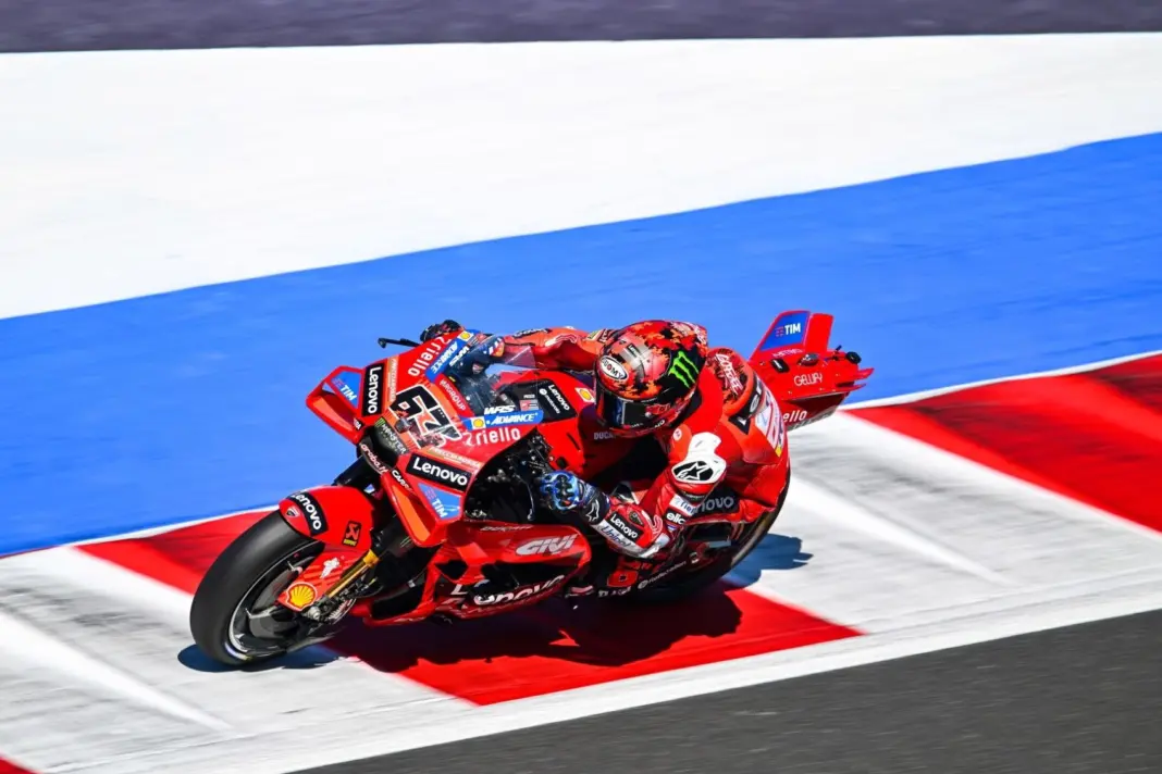 Francesco Bagnaia, Ducati, Misano, teszt, 2025, hétfő