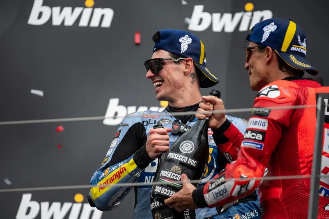 MotoGP, Fermín Aldeguer, Marc Márquez, dobogó, Osztrák Nagydíj 2025, vasárnap