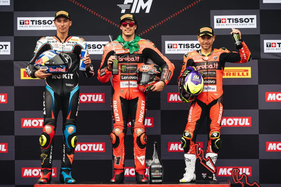 Toprak Razgatlioglu, Nicolo Bulega, Álvaro Bautista, Aragónia, 2025, vasárnap