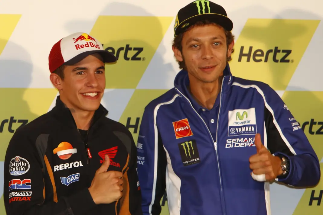 Valentino Rossi, Marc Márquez, 2014, Silverstone