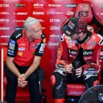 Francesco Bagnaia, Ducati, Misano, teszt, 2025, Davide Tardozzi