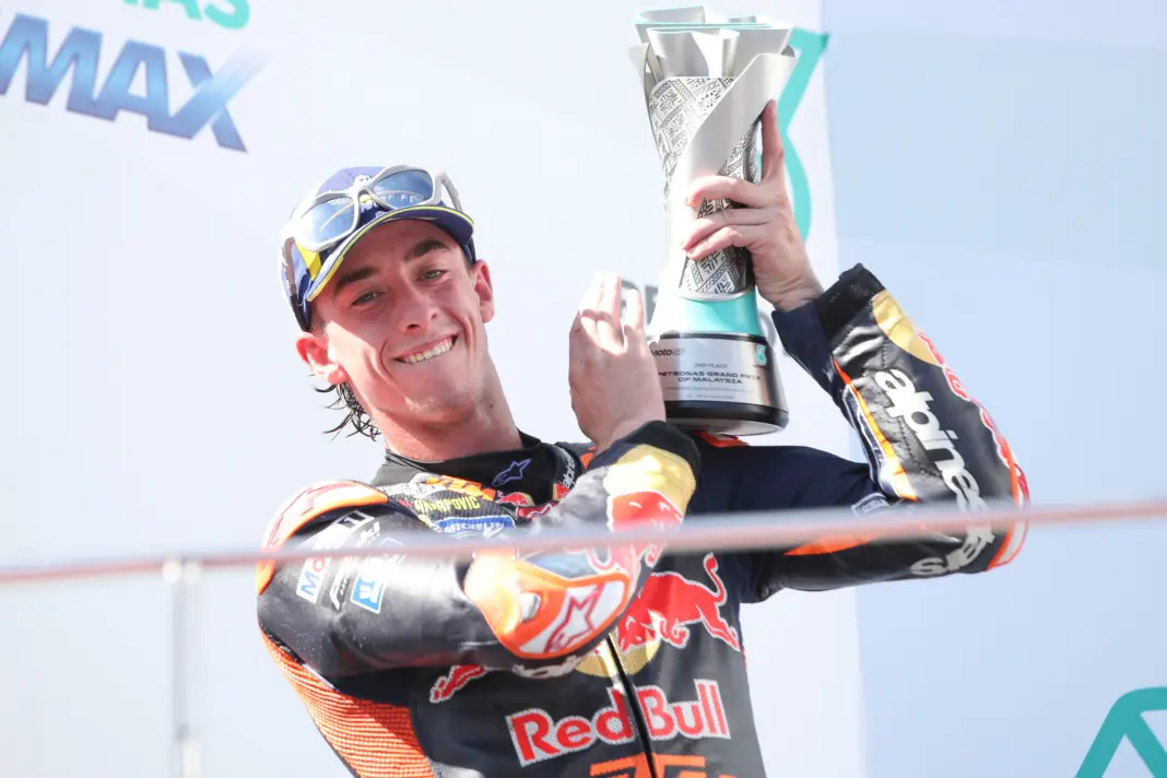 MotoGP, Pedro Acosta, dobogó, Maláj Nagydíj 2025, vasárnap MotoGP, Pedro Acosta, dobogó, Maláj Nagydíj 2025, vasárnap