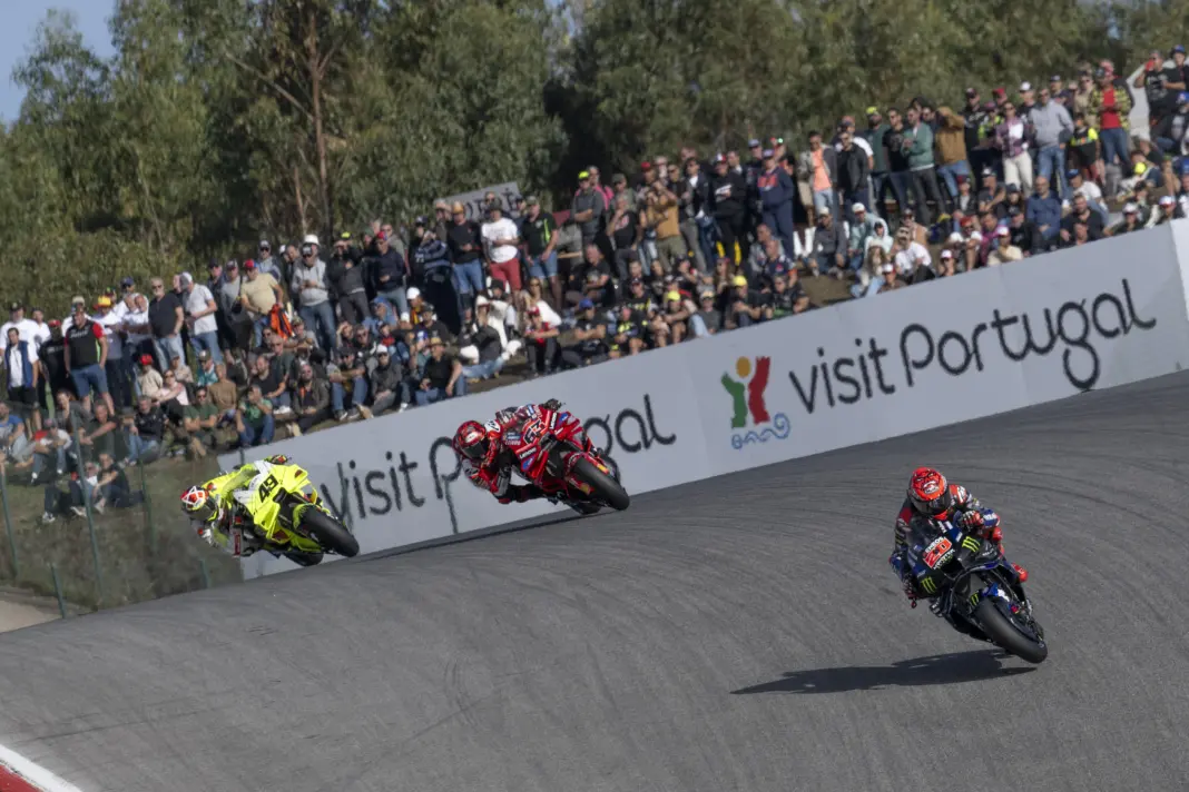 MotoGP, Fabio Quartararo, Yamaha, Francesco Bagnaia, Ducati, Fabio Di Giannantonio, VR46, Portugál Nagydíj 2025, szombat