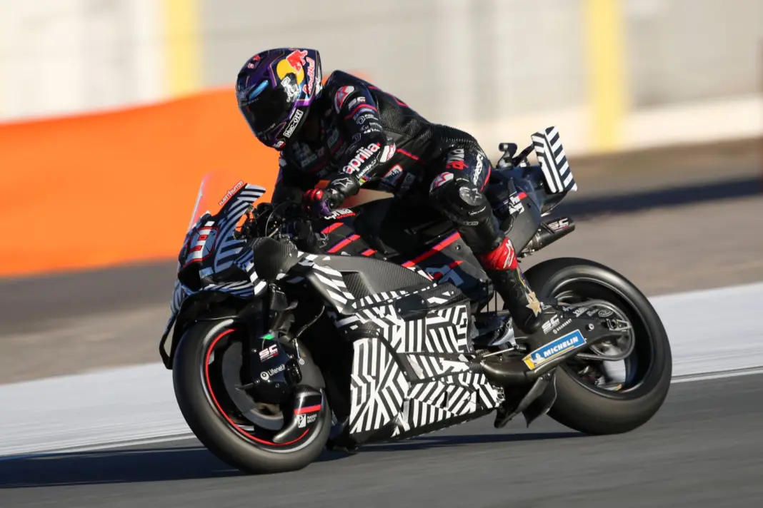 Jorge Martín, Aprilia, valenciai teszt, 2025, kedd