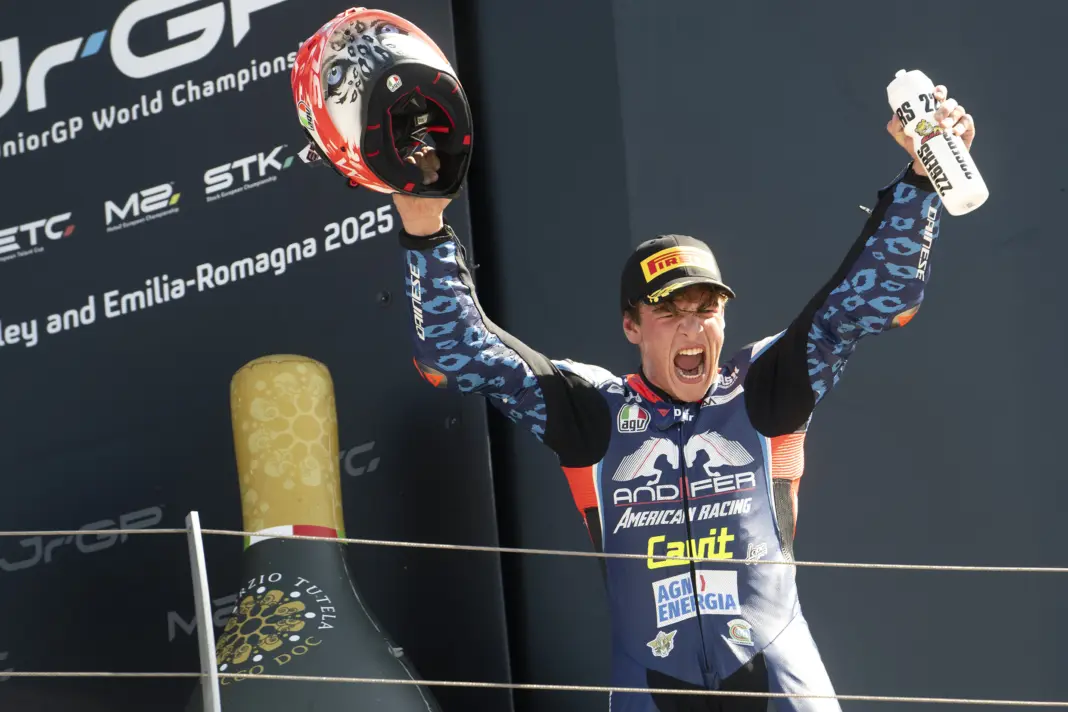 Moto2 Eb, Alberto Surra, dobogó, Misano 2025